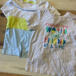 2 Pack Cat & Jack Toddler Boy Tee’s